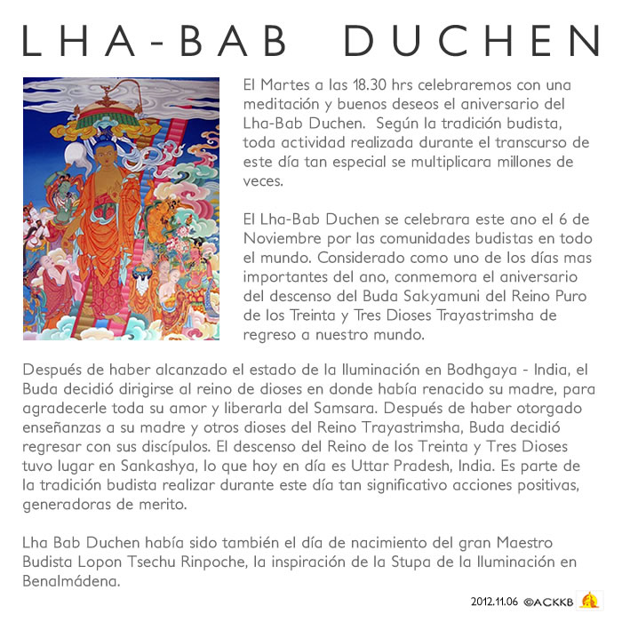 Lha-Bab Duchen Día
